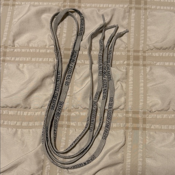 Golden Goose GGDB LOGO Shoe Laces GRAY - Picture 1 of 4
